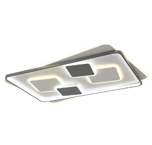 Euroton LED Deckenleuchte mit Fernbedienung - Moderne Deckenleuchte mit stufenlos einstellbarer Lichtfarbe (3000K-7000K) und Helligkeit. Perfekt für jeden Raum und energieeffizient mit einer Lebensdauer von 25.000 Stunden.