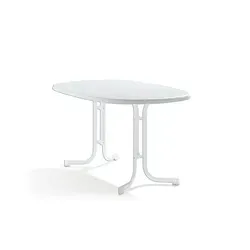 Gartentisch Sieger Mecalit 140x90x72 cm in weiß von Sieger