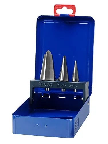 Bohrcraft Blechschälbohrer Set HSS-G in Metallkassette B3 / Ø 3,0-30,5 mm / 3-teilig / 17401410003