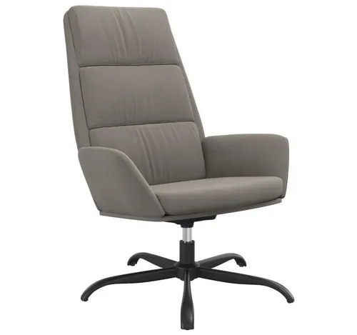 vidaXL Relaxsessel Hellgrau Samt – Bequemer Drehstuhl - Erlebe Entspannung in diesem stilvollen Relaxsessel mit drehbarem Design. Ideal für Wohnzimmer oder Essbereich, bietet er Komfort und Eleganz für jede Gelegenheit.