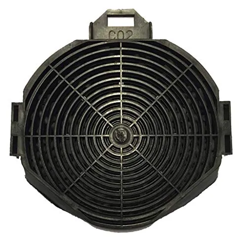 Exquisit Aktivkohlefilter für Dunstabzugshaube, 2 STK. Schwarz C02 - Dunstabzugshaubenfilter mit hoher Filterleistung, ideal für frische Luft in der Küche und einfach auszutauschen.