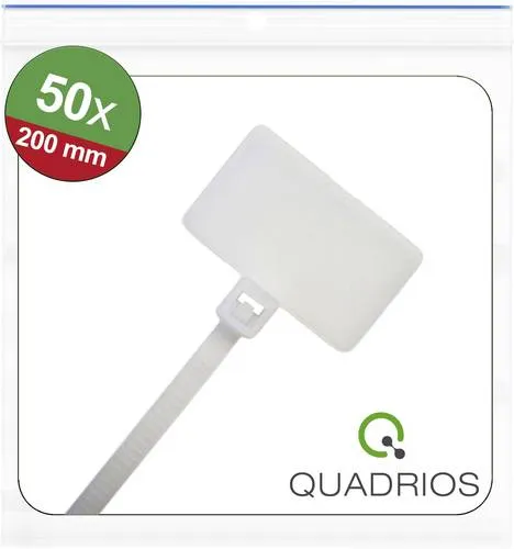 Quadrios 25CA581 25CA581 Leitermarkierer Beschriftungsfläche: 25 x 15mm Weiß 50St.