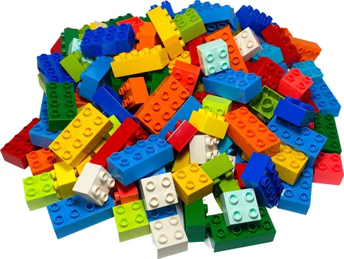 LEGO Duplo Mix 2x2/2x4 - 25 Teile - LEGO® Bausteine für kreatives Bauen, bunt gemischt. Fördert Fantasie und Problemlösungskompetenz. Ideal als Geschenk für kleine Baumeister!