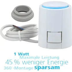 Thermoantrieb 24V NC mit VA10, Ersatz für Zewotherm 24V NC