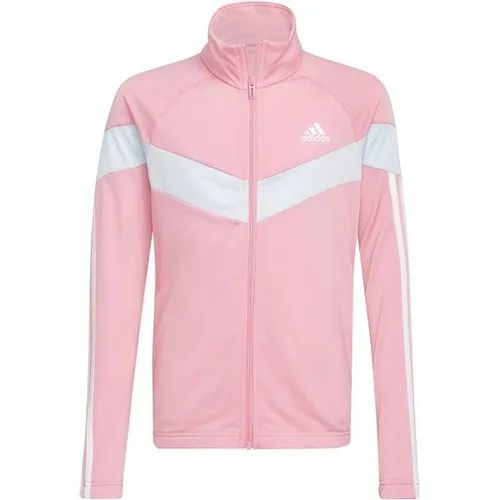 adidas Performance Trainingsanzug G 3S CB TS für Kinder - Trainingsanzüge für Kinder im coolen Colourblocking-Design, aus 100% recyceltem Material, ideal für sportliche Aktivitäten und umweltbewusste Eltern.