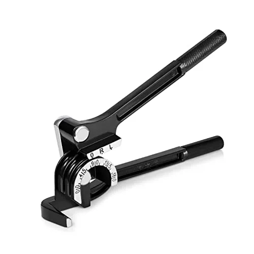 Flexzion Rohrbiegewerkzeug – Manuelles OD-Rohrbiegen, 3 Größen, 1/4 Zoll, 5/16 Zoll, 3/8 Zoll, 180 Grad Hebeltyp, strapazierfähig, gebogen, Kupfer, Messing, Aluminium und weiches Metall für HVAC,