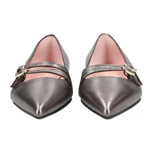 PrettyBallerinas Ballerina 51518, Glattleder, Grau, Damen EU 37