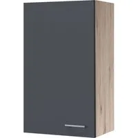 Flex Well Hängeschrank Tiago 50 x 32 x 89 cm - Küchenschrank in elegantem basaltgrau matt, bietet optimalen Stauraum und ist ideal für kleine Küchen.