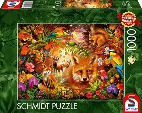 PUZZLE BLÜTEN, FELL UND FEDERN 1000 TEILE VON SCHMIDT SPIELE NEU OVP
