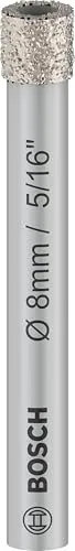 Bosch 1x PRO Ceramic Diamanttrockenbohrer für Zylinderschaft und Bohrmaschine/Schrauber (für Fliesen, Harte Fliesen, Ø 8 mm, Professional Zubehör Bohrmaschine/Schrauber)