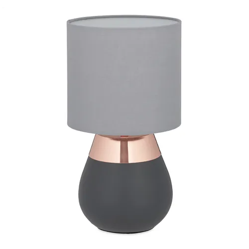 Dimmbare Nachttischlampe mit Touch-Funktion - Elegante Schirmlampe aus Eisen, perfekt für jedes Zimmer. Mit 3 Stufen Dimmbarkeit für individuelles Lichtambiente.