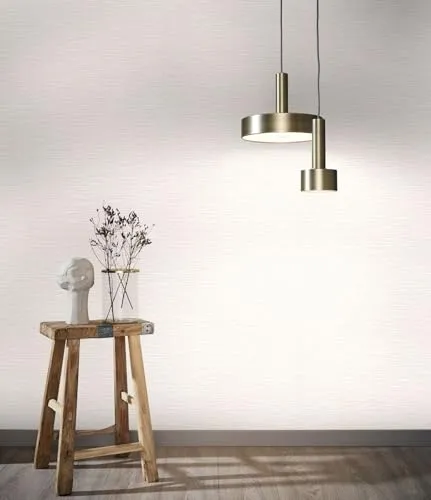 Marburg Vliestapete gestreift matt unifarben in weiß von marburg