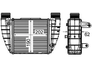 Mahle Ladeluftkühler BEHR CI 421 000S