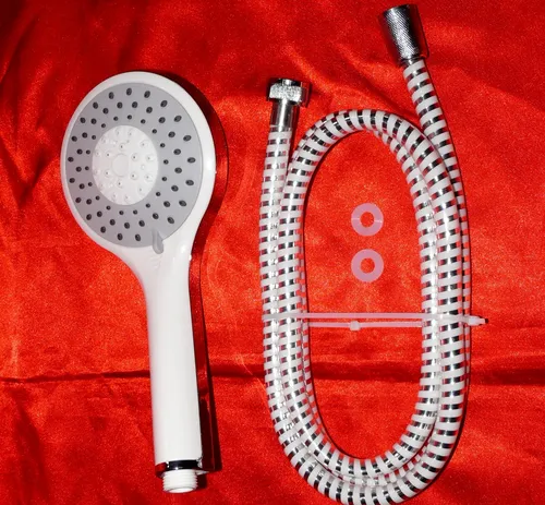 Designer XL Handbrause Duschbrause Dusch Set Kunststoff schlauch Schütte 64820