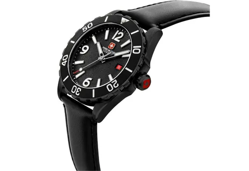 Swiss Military Hanowa Carbon Peak Uhr - Hochwertige Herrenuhr mit Quarz-Antrieb, wasserdicht bis 10 bar und robustem Saphirglas. Ideal für Abenteuer und den Alltag.