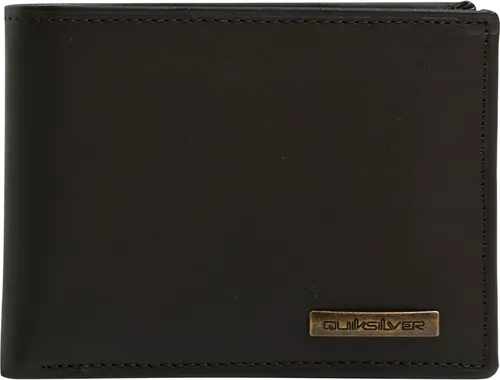 Quiksilver Gutherie - Leder Bi-Fold Wallet - Herren-Geldbörsen mit RFID Schutzfunktion, schütze deine Karten vor Diebstahl mit diesem stilvollen und praktischen Portemonnaie aus echtem Leder.