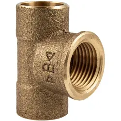 Rotguss-lötfitting T-stück 12 Mm X 1/2 Zoll Ig - Typ 4130g, Dvgw