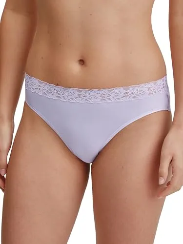 CALIDA Slip Natural Comfort Lace - Verspielte Spitze für höchsten Komfort - Funktionsunterwäsche mit elastischem Single Jersey und zarter Spitze für ein angenehmes Tragegefühl. Ideal für jeden Tag.