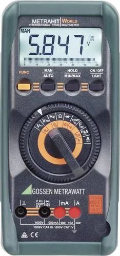 Gossen Metrawatt Metrahit World Multimeter Portable Kalibriert Dakks M206A - Sonstige Messteile & Zubehör, präzises True RMS Multimeter mit 6000 Counts, ideal für professionelle Messungen in anspruchsvollen Umgebungen.