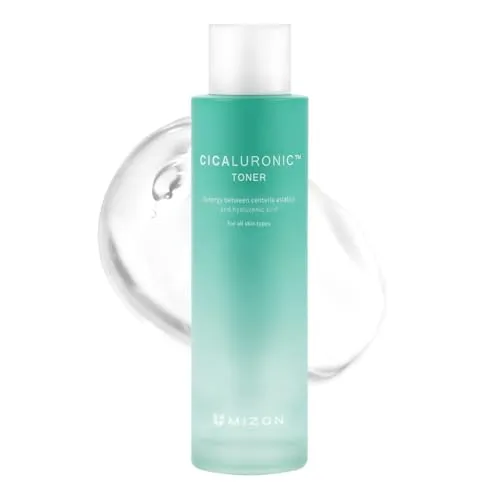 MIZON CICALURONIC TONER (150 ml) - Gesichtsreiniger mit Centella Asiatica & Hyaluronsäure, bietet fortschrittliche Feuchtigkeitspflege und verbessert die Hautelastizität für einen strahlenden Teint.