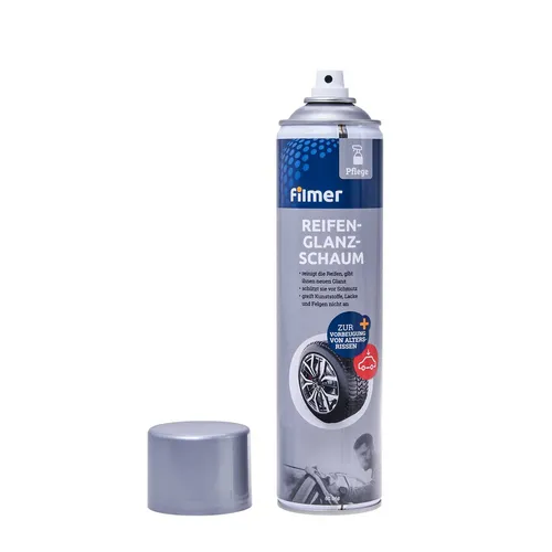 Reifenglanzschaum 600ml Vorbeugung von Altersrissen reinigt Reifen neue Glanz