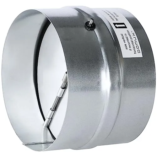 Rückstauklappe mit automatischer Schliessfunktion Ø 100 mm aus verzinktem Stahl Rohrdurchmesser Dazu Dichtgummi, alu klappen für Lüftungskanal und luftabzug Zum Rohreinbau Rohrverbinder