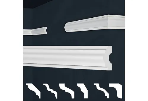 marbet design Stuckleiste E-18 in weiß von Marbet Design