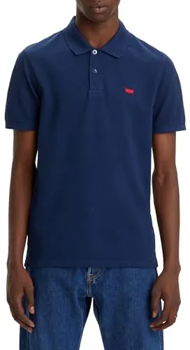 Levi's Herren Slim Housemark Polo Hemd, Naval Academy, S - Poloshirt für Herren mit klassischer Piqué-Struktur, schmaler Passform und eleganter Marinefarbe – perfekt für einen stilvollen Freizeitlook.