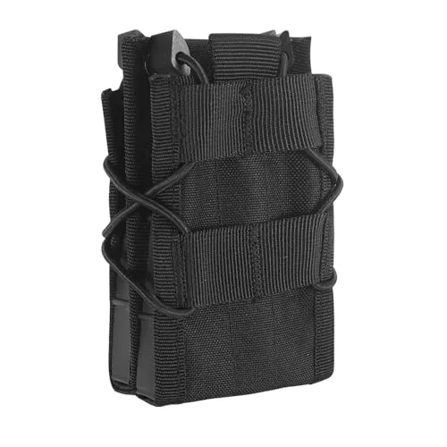 Tactical Magazinbeutel Holster, Molle Mag Holster, Open Top Double Mag Pouch Magazintasche Halter Taktische Schnelle Magazin Beutel für 5,56mm Magazine