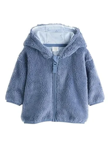 NEXT Baby Jungen Babyjacke aus Fleece mit Reißverschluss Marineblau 56
