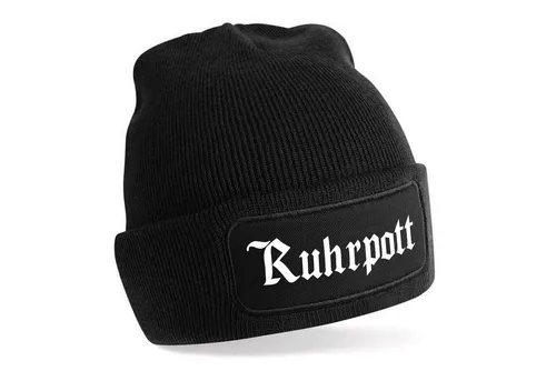 Herzbotschaft Beanie Strickmütze Beanie mit Spruch Ruhrpott (Mütze mit Aufdruck, Skimütze) Unisex SoftTouch angenehm weiche und warme Wintermütze Einheitsgröße