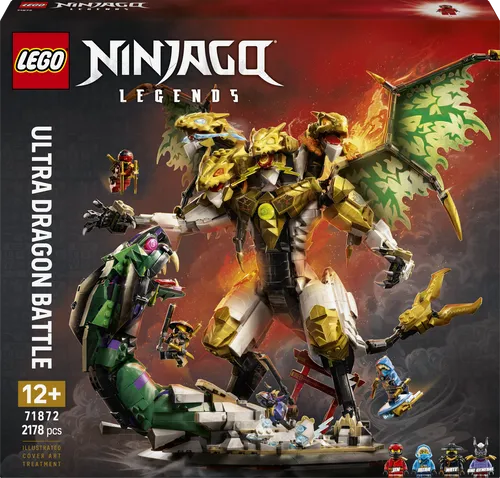 LEGO® Ninjago 71872 - Duell mit dem Ultradrachen - Vollständiges Set mit 2178 Teilen. Ideal für kreative Baumeister ab 12 Jahren. Erlebe spannende Abenteuer in der LEGO Ninjago Themenwelt!