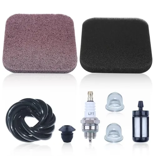 AUMEL 41371241500 Luftfilter für Stihl FS80 FS85 FS75 FC75 FC85 HS75 HS80 BG75 FS85R HL75K HS85 Zündkerze Kraftstoff Vorfilterleitung Reparatursatz Trimmerteil Trimmer Ersatzteile