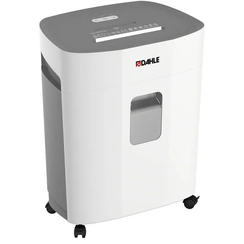 DAHLE PaperSAFE 260 - Aktenvernichter mit Partikelschnitt P-4, 4 x 12 mm, bis 12 Blatt, leise und ideal für Home-Office