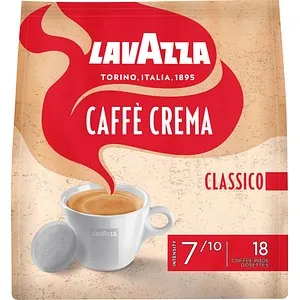 Lavazza Kaffeepads Classico, mittlere Röstung, 18 Pads - Genießen Sie den original italienischen Kaffeegeschmack mit diesen aromatischen Kaffeepads. Für alle Kaffee-Pad-Automaten geeignet und luftdicht verpackt für frischen Genuss.