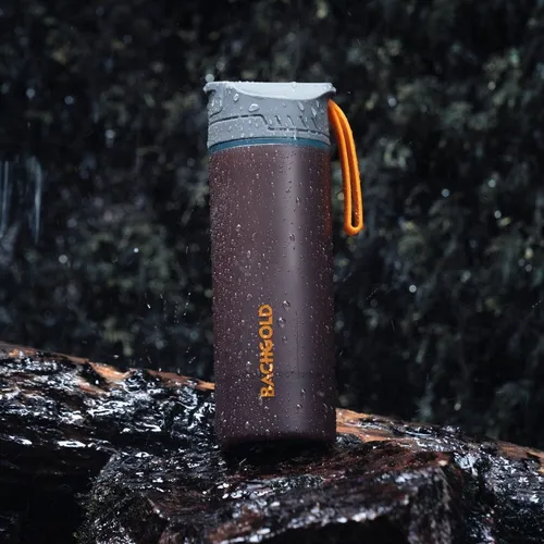 Bachgold® Profi Outdoor Wasserfilter Flasche [500ml] - 1500L Filterkapazität - Wasserfilter für Outdoor-Aktivitäten, entfernt 99,99% aller Bakterien und filtert Mikroplastik - ideal für Krisensituationen und Reisen.