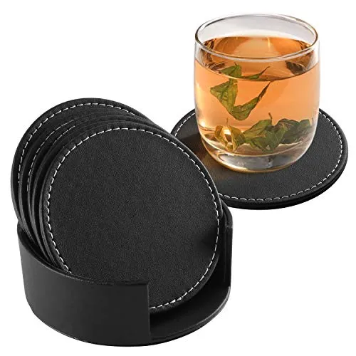 Glasuntersetzer & Bierdeckel Schwarz von Fippy