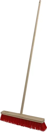 Straßenbesen 50 cm mit Holzstiel 140 cm