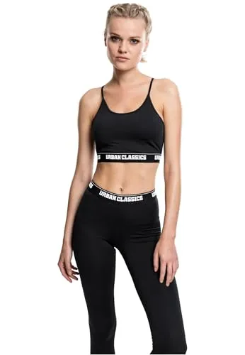 Urban Classics Damen Ladies Bra Sport-BH, Schwarz (Black 7), 75B(Herstellergröße: XS) , Sport-BH