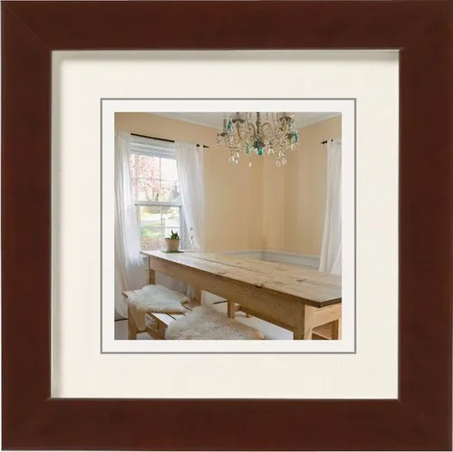 Holzrahmen Peppers 10x10 cm nussbaum