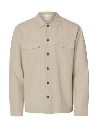 Selected Langarmhemd grau XL