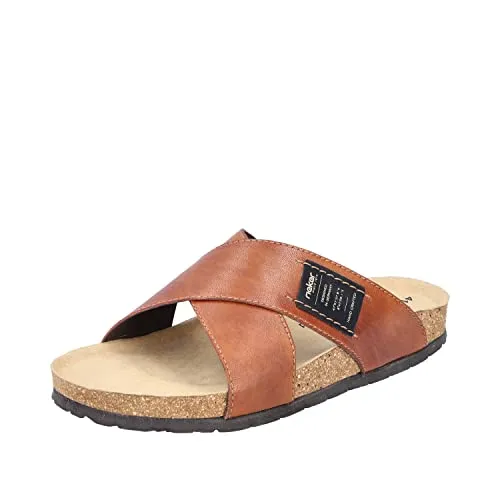 Rieker Herren Sandalen 22152 - Clogs & Pantoletten für Herren, Komfortweite G-G 1/2 für optimalen Tragekomfort an warmen Tagen.