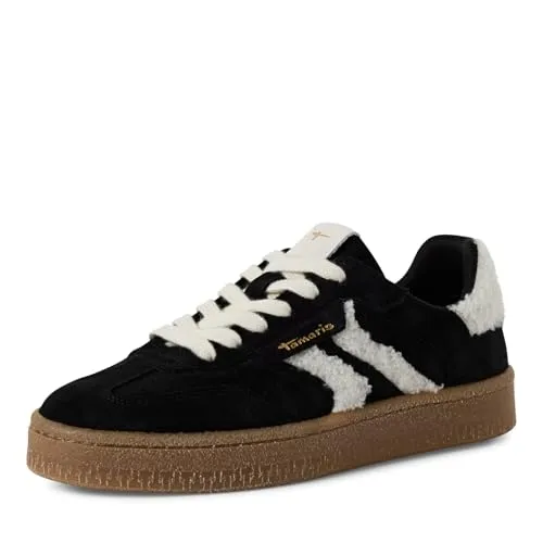 Tamaris Damen 1-23723-44 Sneaker, Black/FUR, 40 EU in schwarz von Tamaris