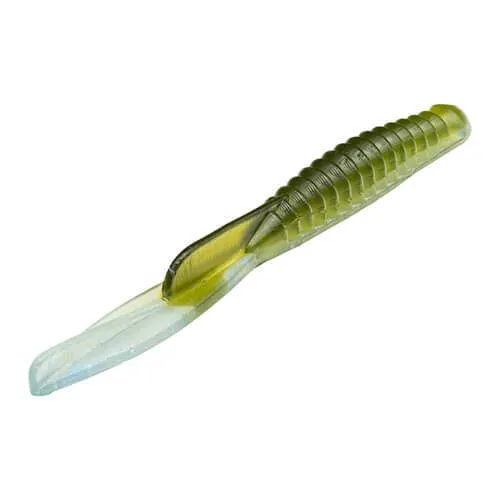 Strike King KVD Dropshot Half Shell Gummifisch 9cm Moon Juice