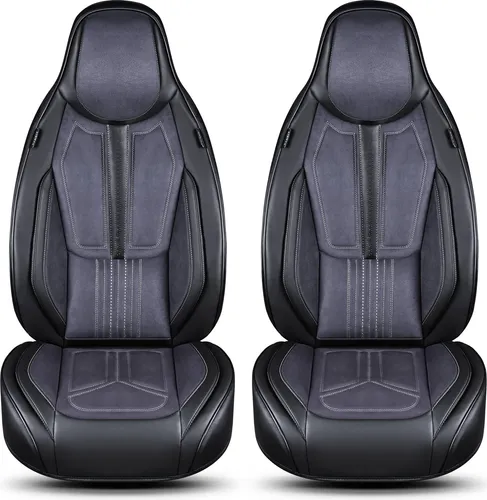 BREMER SITZBEZÜGE Autositzbezug Set für Audi A8 D5 (2017+) Schwarz/Grau - Hochwertige Schonbezüge für Audi A8 D5, einfach zu montieren. Langlebiges Kunstleder bietet Komfort und Schutz. Ideal für Sitzheizungen und Airbags. Genießen Sie stilvollen Schutz und ein neues Design für Ihr Fahrzeug!