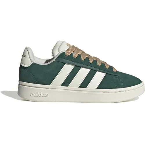 adidas Sportswear GRAND COURT ALPHA SCHUH - Beige|Grün 40 EU - Sneaker mit CLOUDFOAM-Technologie für ultimativen Komfort und stilvolles Design in Collegiate Green/Off White/Magic Beige.
