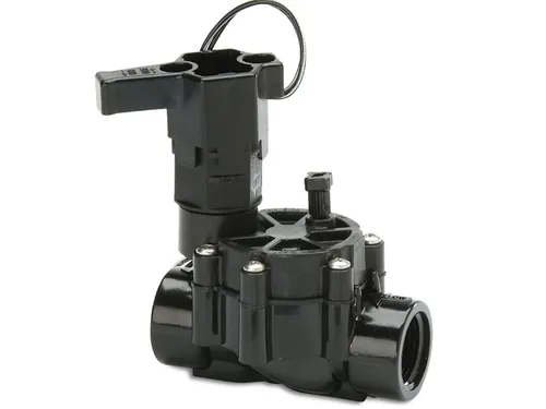 Rain Bird Magnetventil 24VAC Typ 075-DV - Effizientes Sprinklerventil für private Bewässerungssysteme, einfach zu warten und mit manueller Öffnung. Ideal für Durchflussmengen von 0,24 bis 4,5 m³/h.