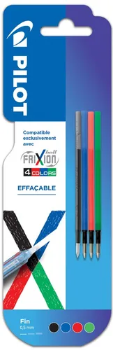 PILOT Ersatzmine FRIXION 4 COLORS 4er Blister sortiert