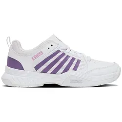K-Swiss Court Express 2 - Allcourt Tennisschuh lila/weiß 42 EU - Sportlicher Tennisschuh in lila/weiß mit Schnürung, ideal für den Einsatz auf allen Platzarten und bietet optimalen Komfort für aktive Spieler.