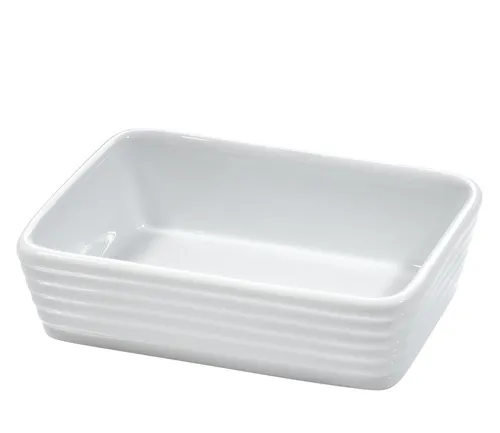 Küchenprofi Auflaufform Burgund - Porzellan, 12,5x8x3,5 cm, mikrowellengeeignet und spülmaschinenfest für vielseitige Anwendungen